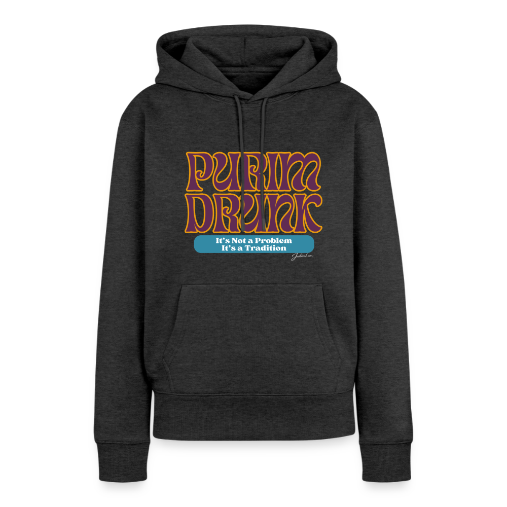 Purim Drunk Women’s Premium Hoodie - heather anthracite