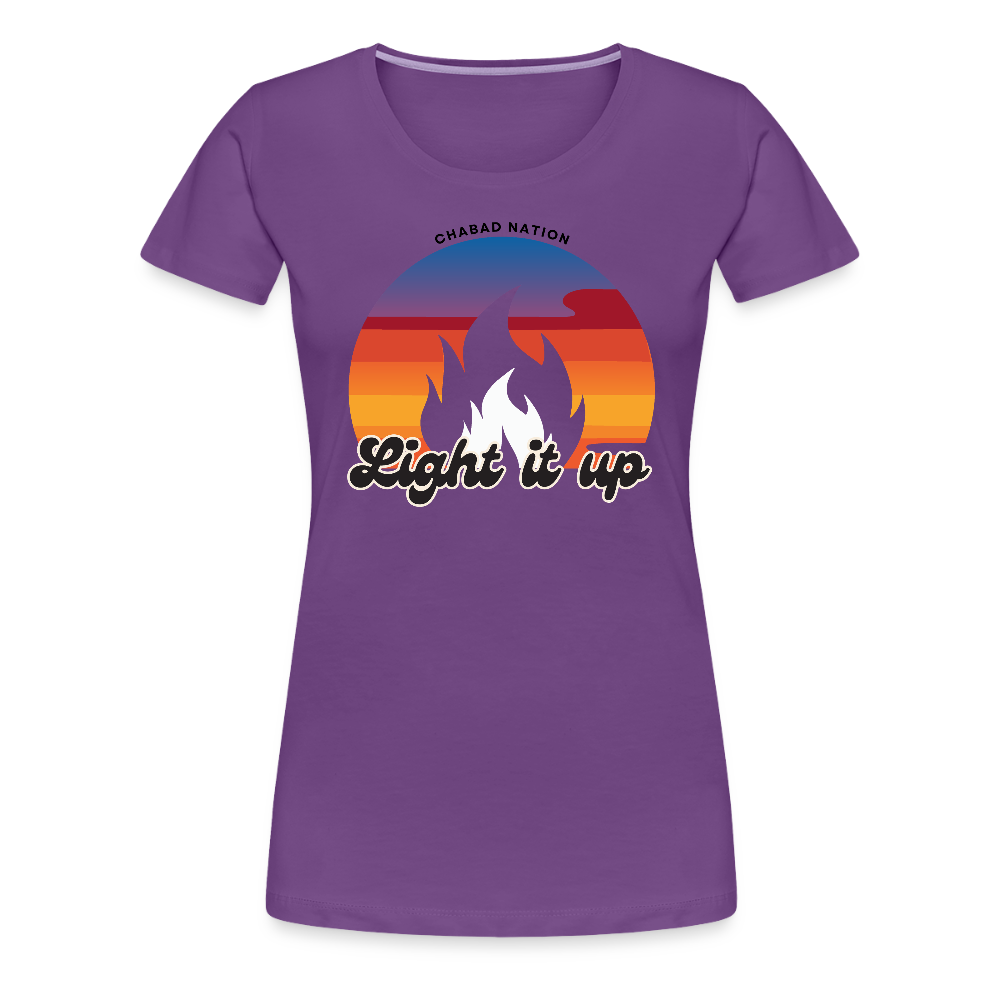 Light It Up Women’s Premium T-Shirt - purple