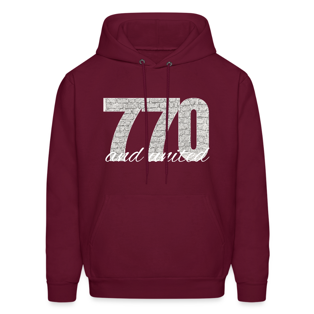 770 And United Light Men's Hoodie - burgundy