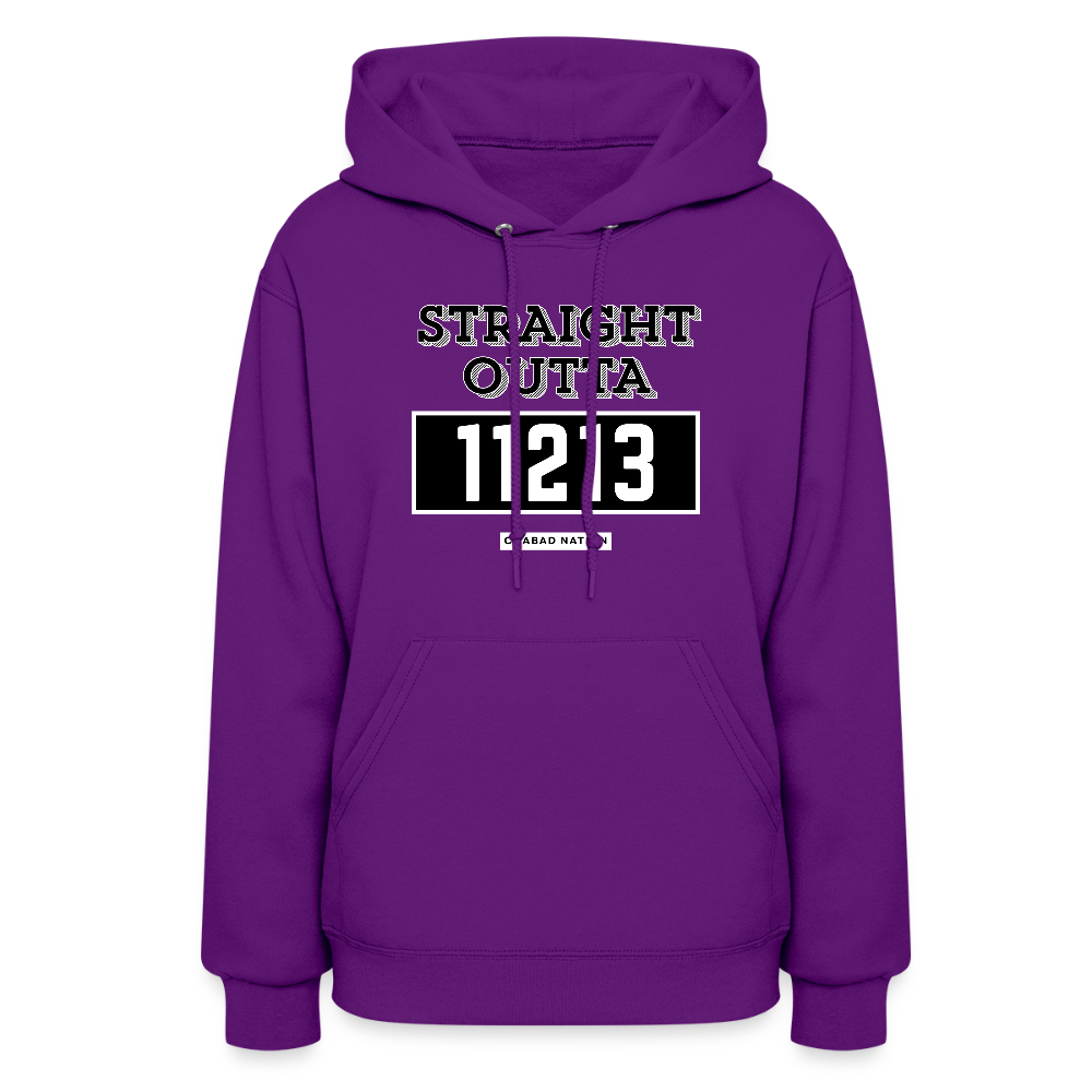 Straight Outta 11213 Women's Hoodie - purple