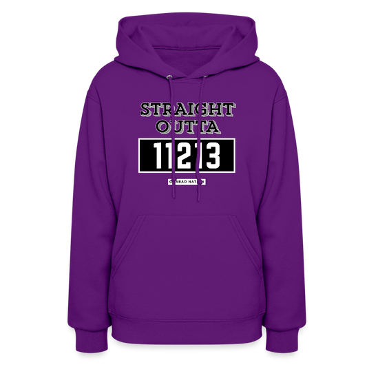 Straight Outta 11213 Women's Hoodie - purple