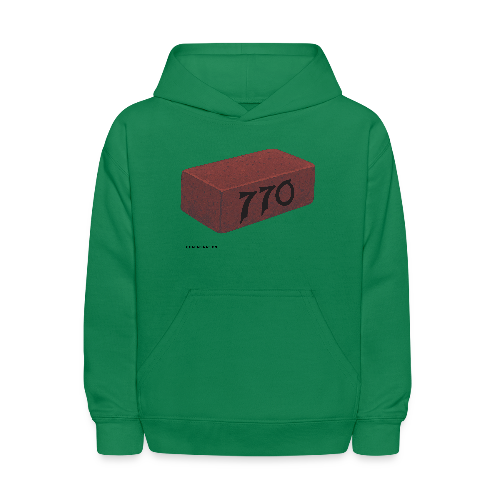 770 Solid Brick Kids' Hoodie - kelly green