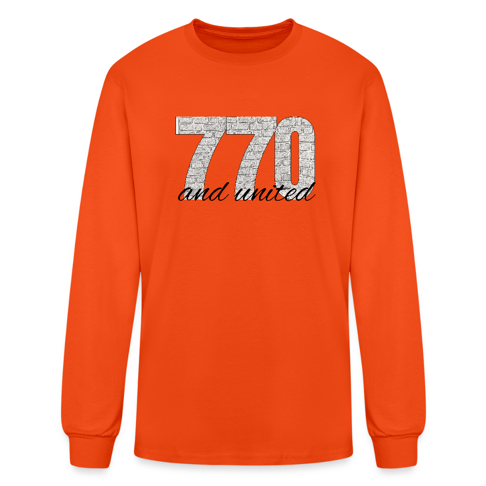 770 And United Men's Long Sleeve T-Shirt - orange