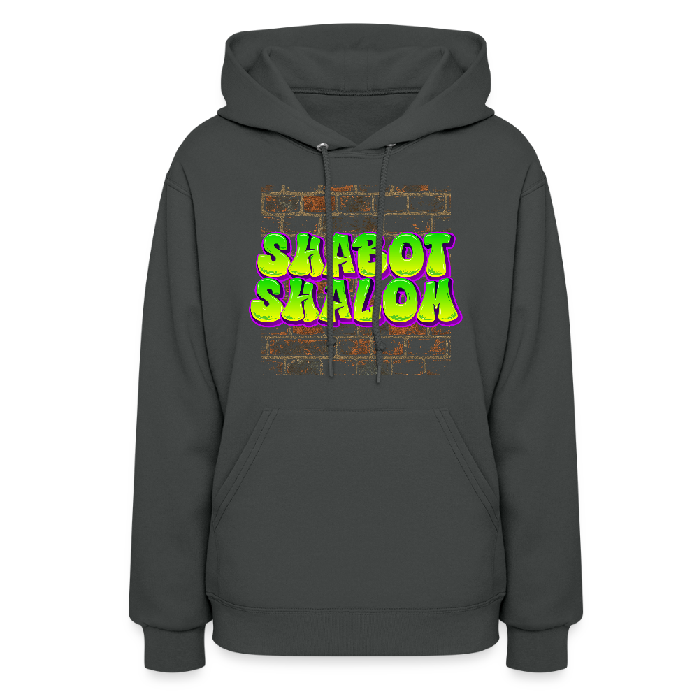 Shabot Shalom Brick 770 Graffiti Women's Hoodie - asphalt