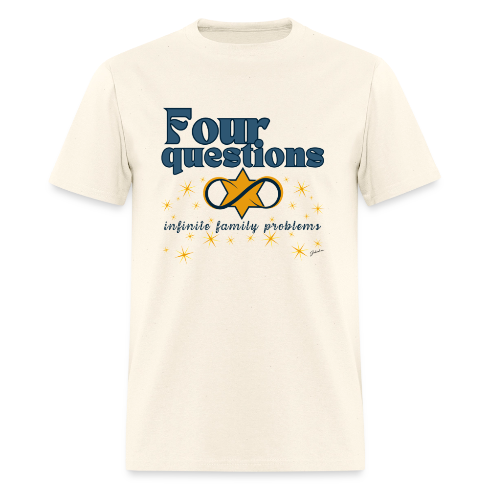 Four Questions Men's T-Shirt | GILDAN 5000 - sweet cream heather