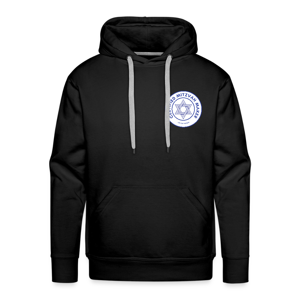 Certified Mitzvah Maker Badge Men’s Premium Hoodie - black