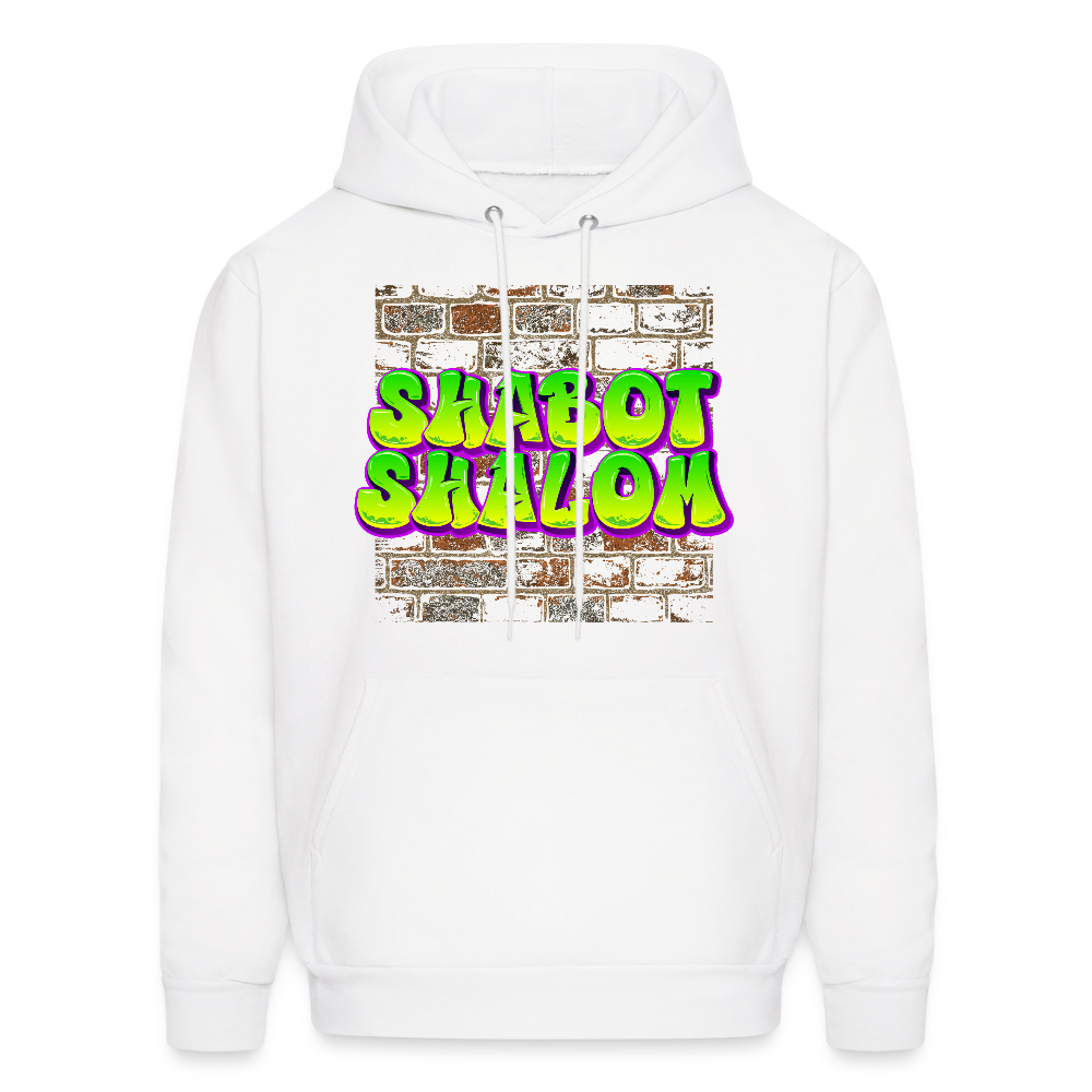 Shabot Shalom Brick 770 Graffiti Men's Hoodie - white