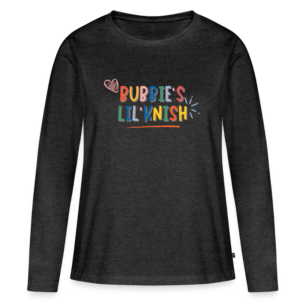 Bubbie's Lil' Knish Women's Premium Long Sleeve T-Shirt - heather anthracite