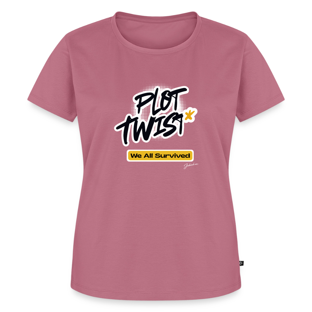 Plot Twist Women’s Premium T-Shirt - mauve