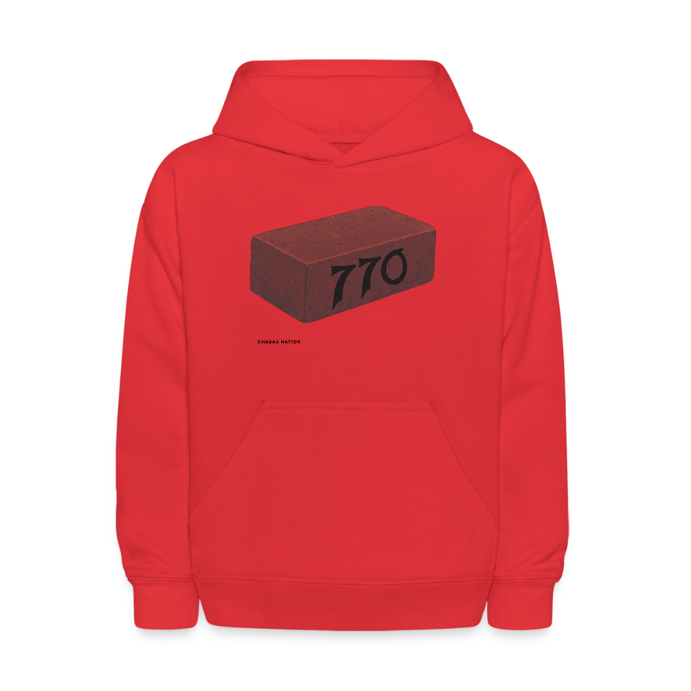770 Solid Brick Kids' Hoodie - red