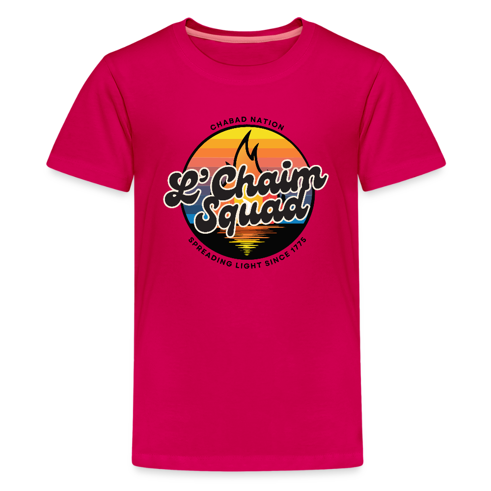 L’Chaim Squad – Spreading Light Kids' Premium T-Shirt - dark pink