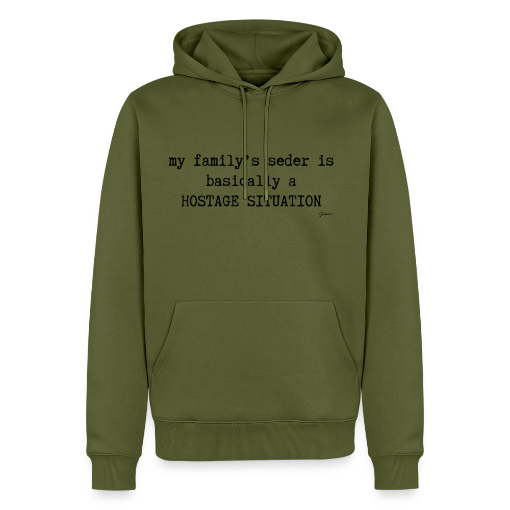 Seder Hostage Men’s Premium Hoodie - khaki green 