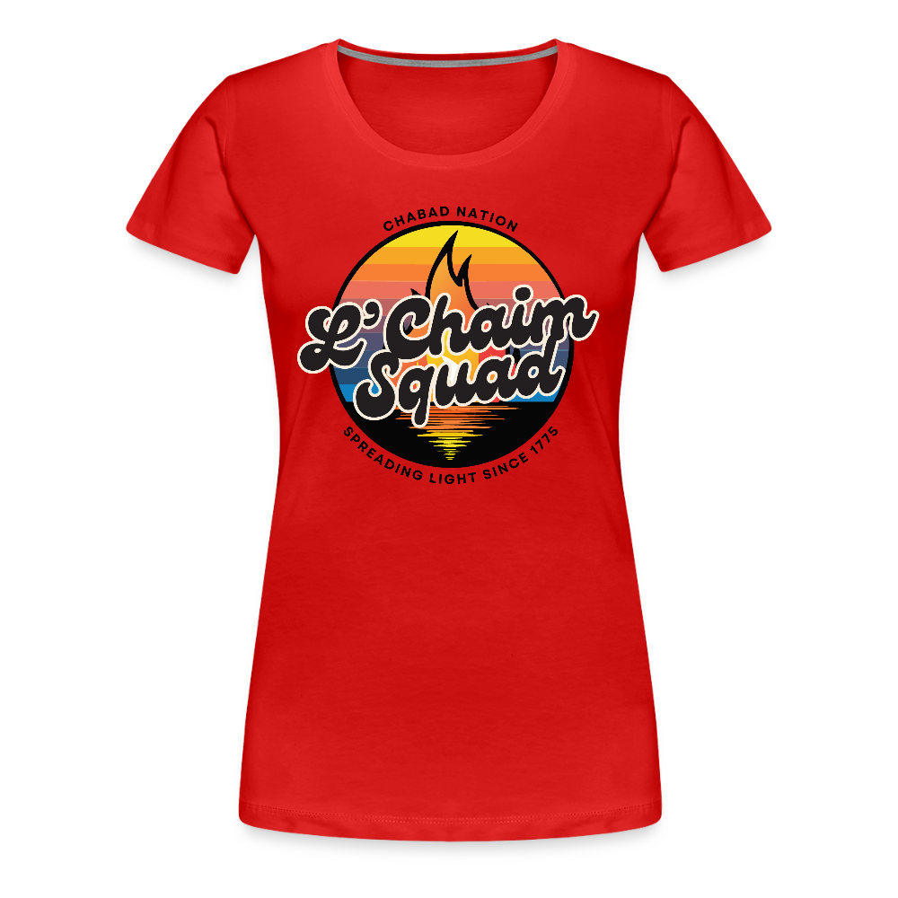 L’Chaim Squad – Spreading Light Women’s Premium T-Shirt - red
