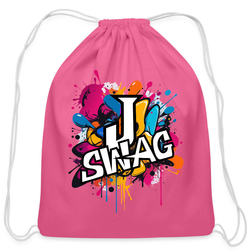Jswag Logo Cotton Drawstring Bag - pink