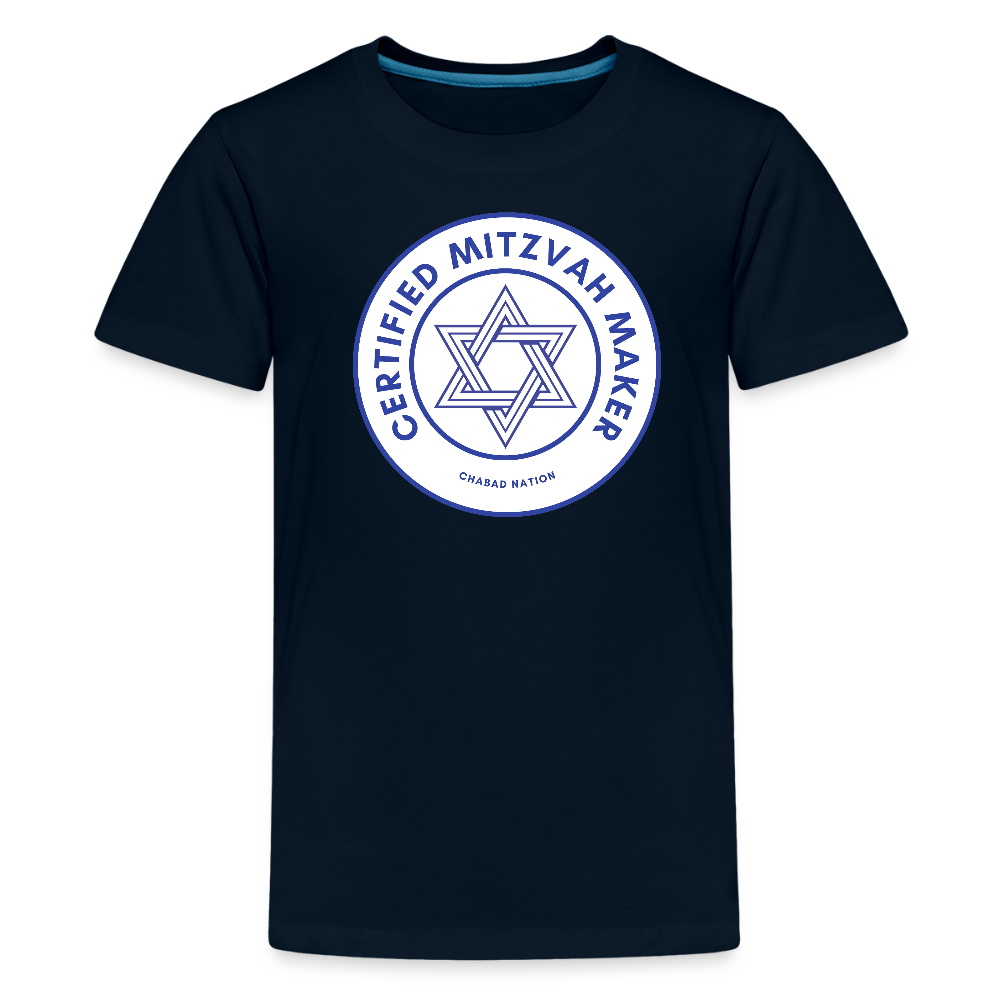 Certified Mitzvah Maker Kids' Premium T-Shirt - deep navy