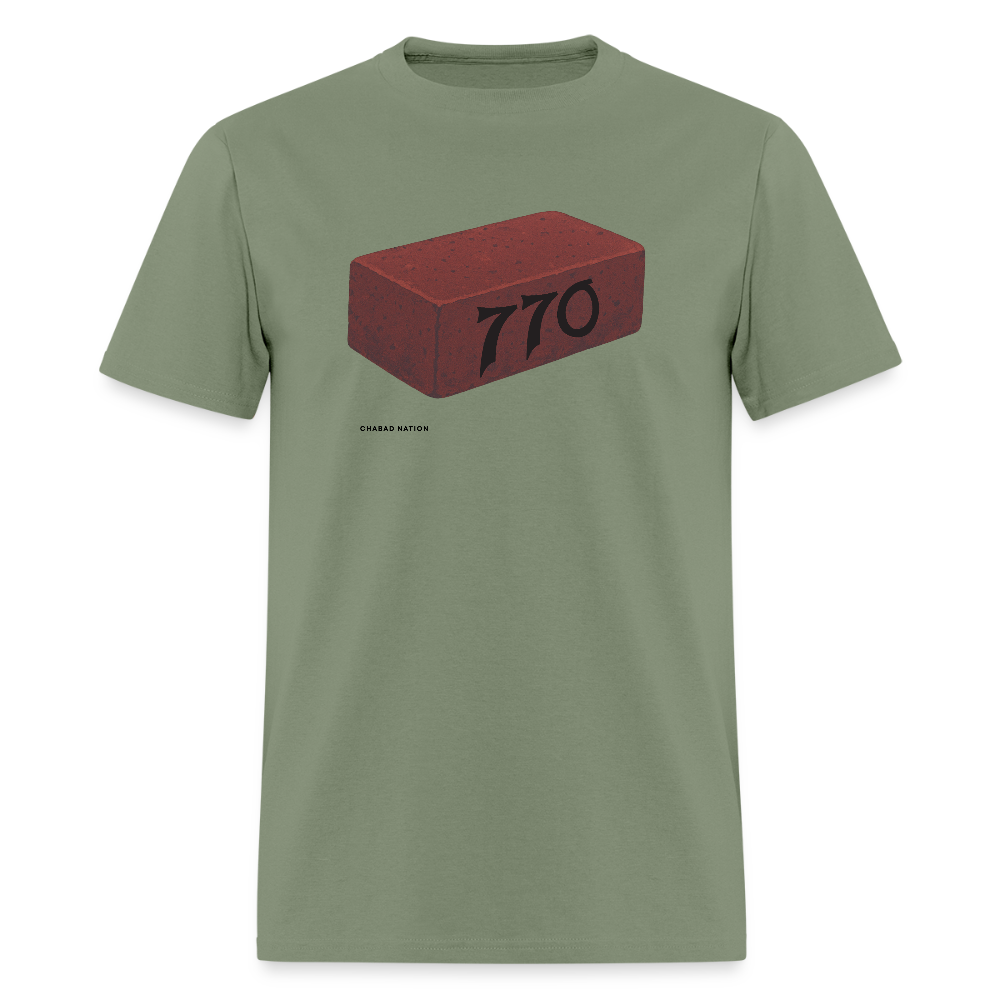 770 Solid Brick Men's T-Shirt | GILDAN 5000 - military green