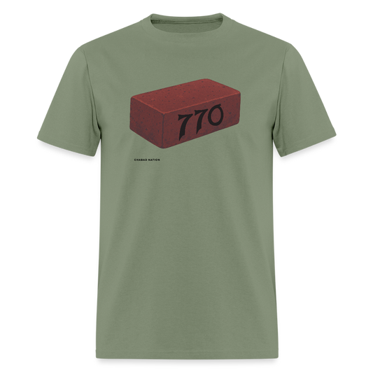 770 Solid Brick Men's T-Shirt | GILDAN 5000 - military green