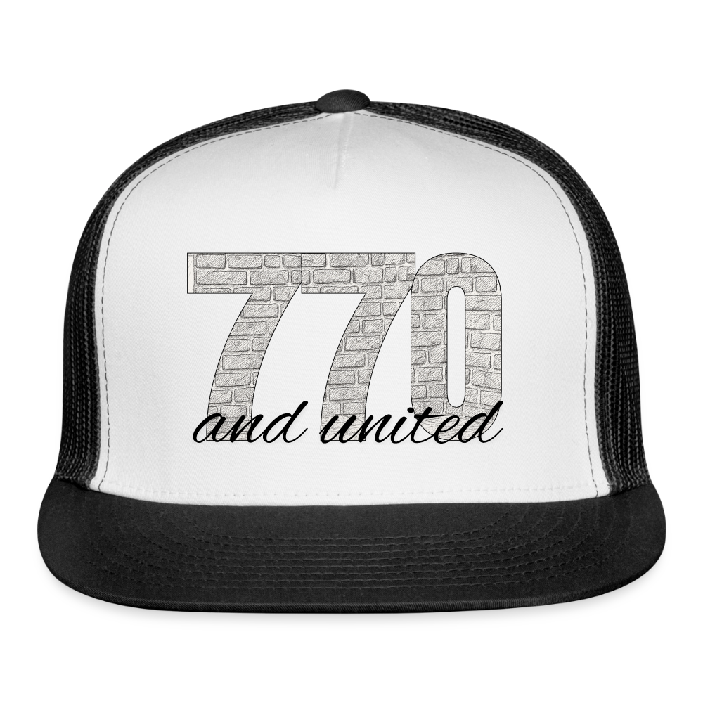 770 And United Trucker Hat - white/black