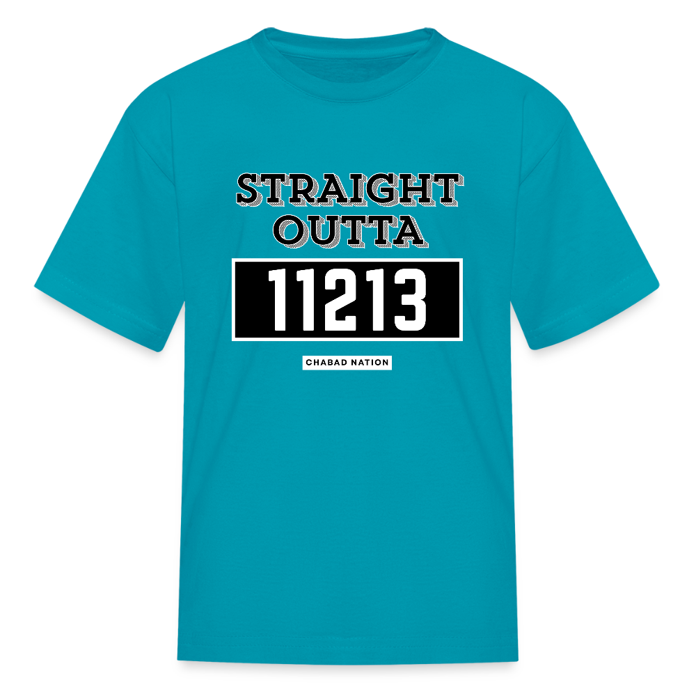 Straight Outta 11213 Kids' T-Shirt - turquoise