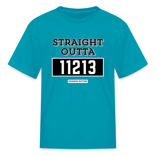Straight Outta 11213 Kids' T-Shirt - turquoise