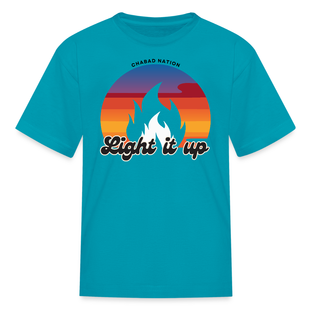 Light It Up Kids' T-Shirt - turquoise