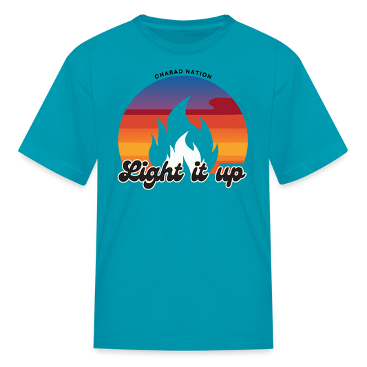 Light It Up Kids' T-Shirt - turquoise
