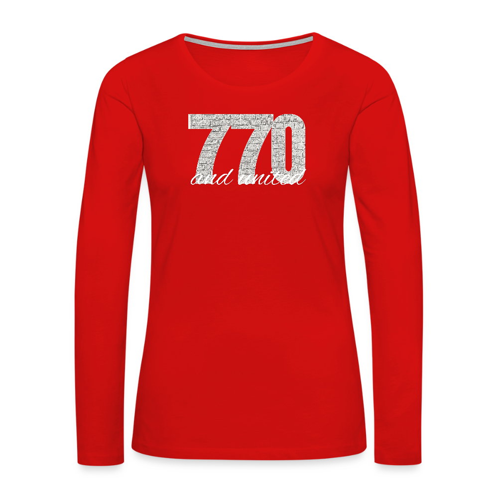 770 And United Light Women's Premium Long Sleeve T-Shirt - red