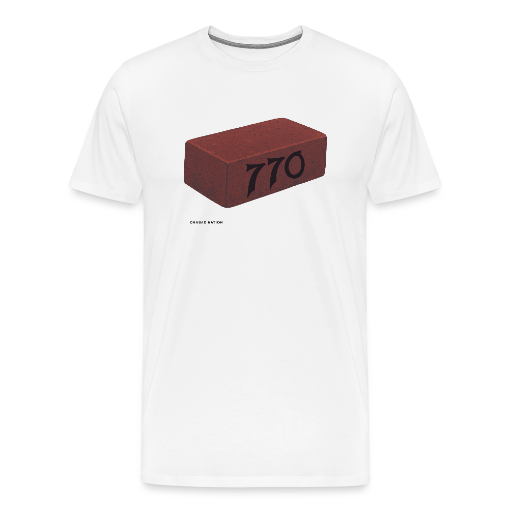 770 Solid Brick Men's Premium T-Shirt - white