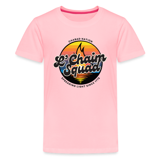 L’Chaim Squad – Spreading Light Kids' Premium T-Shirt - pink