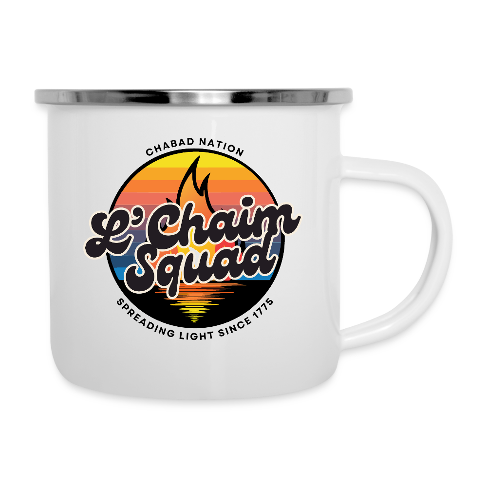 L’Chaim Squad – Spreading Light Camper Mug - white