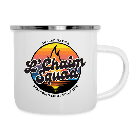L’Chaim Squad – Spreading Light Camper Mug - white