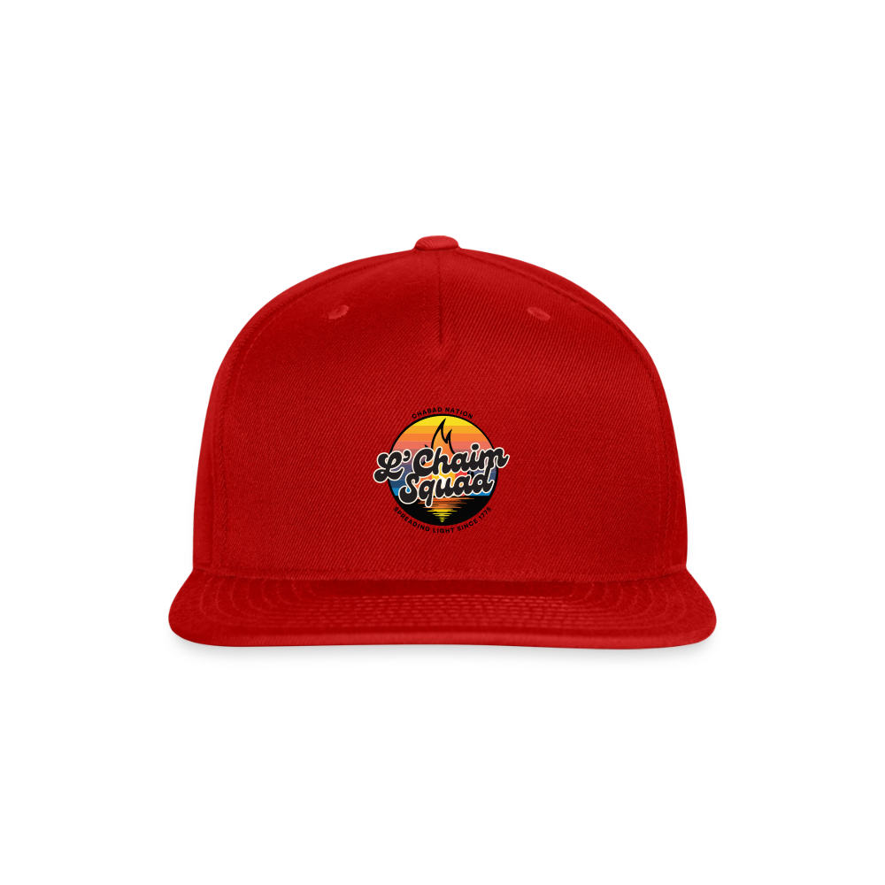 L’Chaim Squad – Spreading Light Snapback Baseball Cap - red