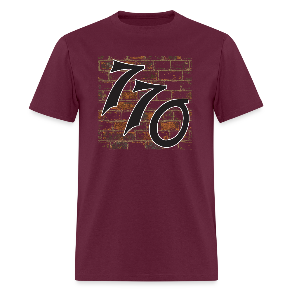 770 Brick Wall Men's T-Shirt | GILDAN 5000 - burgundy