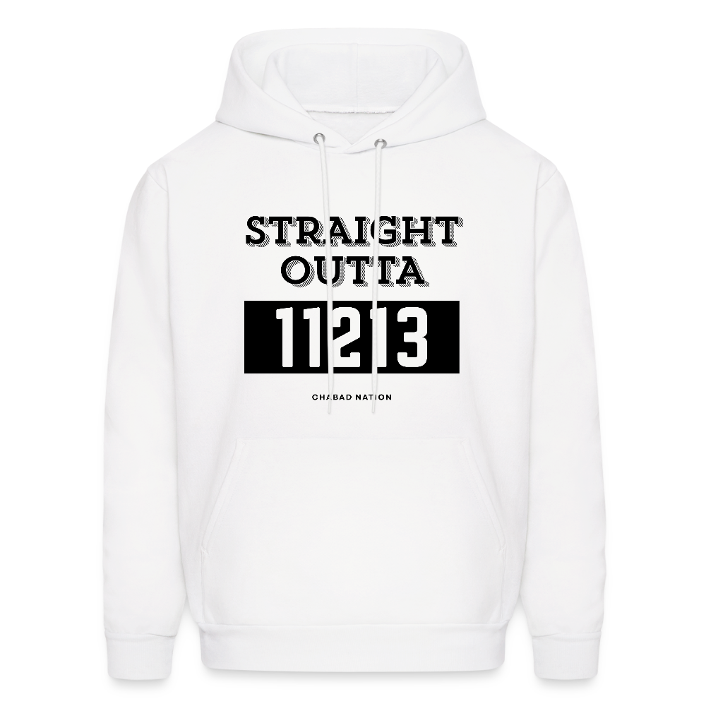 Straight Outta 11213 Men's Hoodie - white