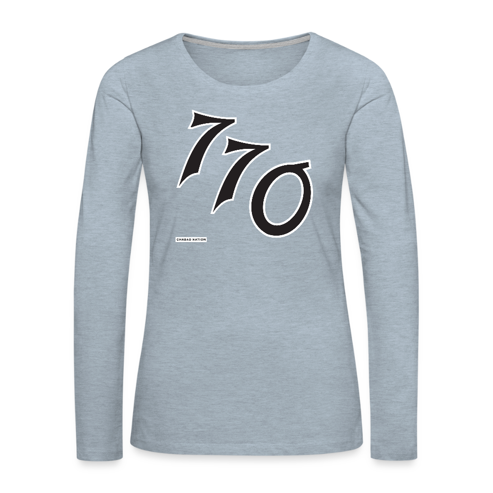 770 Women's Premium Long Sleeve T-Shirt - heather ice blue