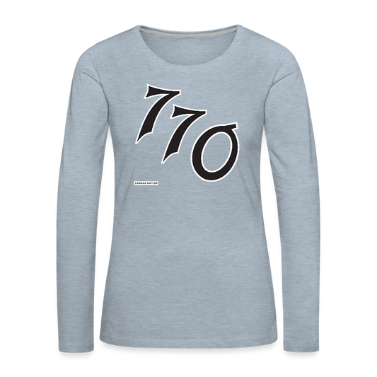 770 Women's Premium Long Sleeve T-Shirt - heather ice blue