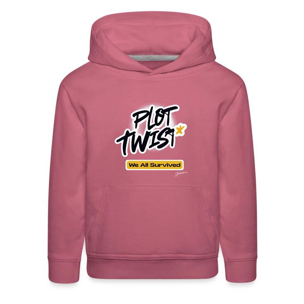 Plot Twist Kids‘ Premium Hoodie - mauve