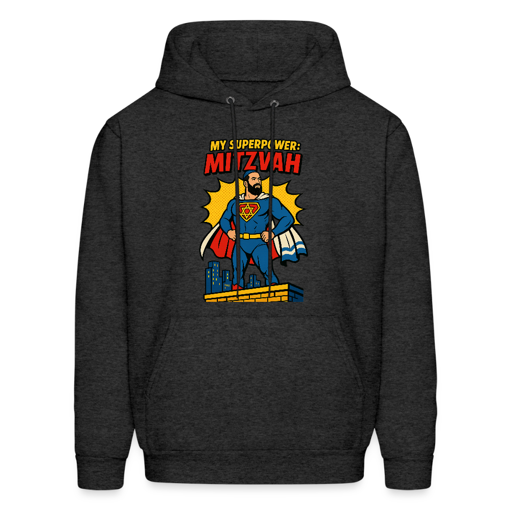 My Superpower: Mitzvah Men's Hoodie - charcoal grey