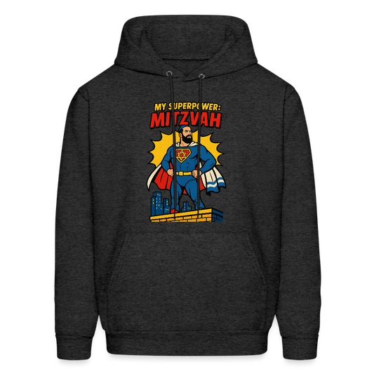 My Superpower: Mitzvah Men's Hoodie - charcoal grey