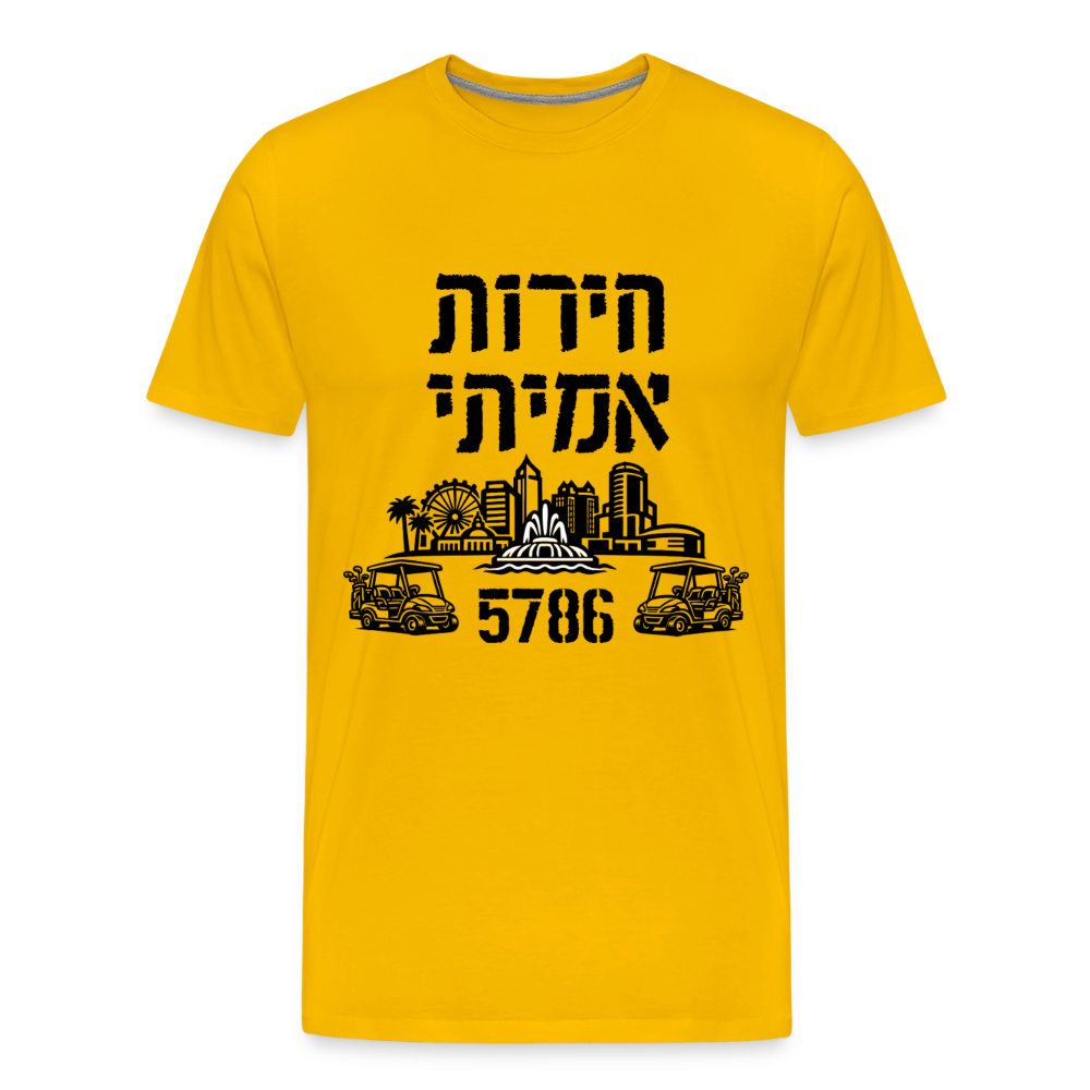 True Freedom 5786 Men's Premium T-Shirt - sun yellow