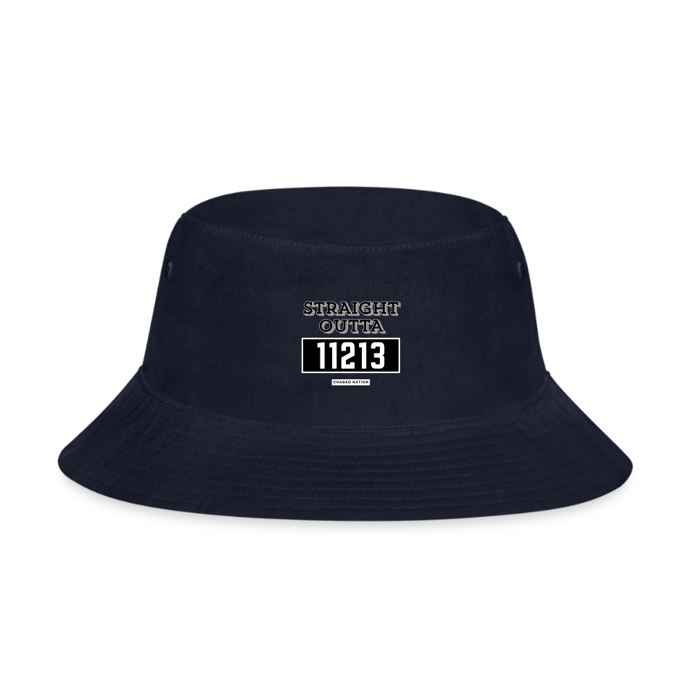 Straight Outta 11213 Bucket Hat - navy