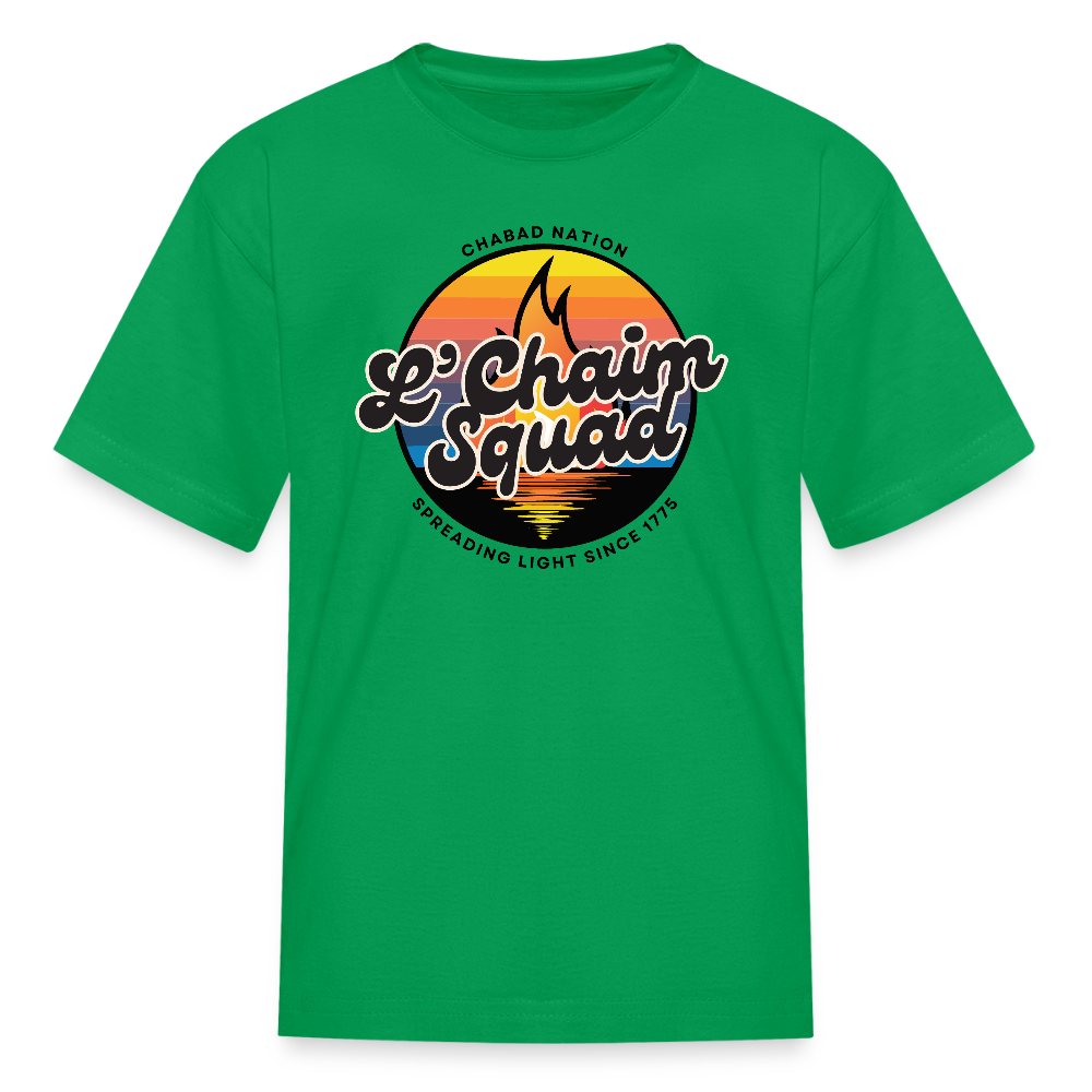 L’Chaim Squad – Spreading Light Kids' T-Shirt - kelly green
