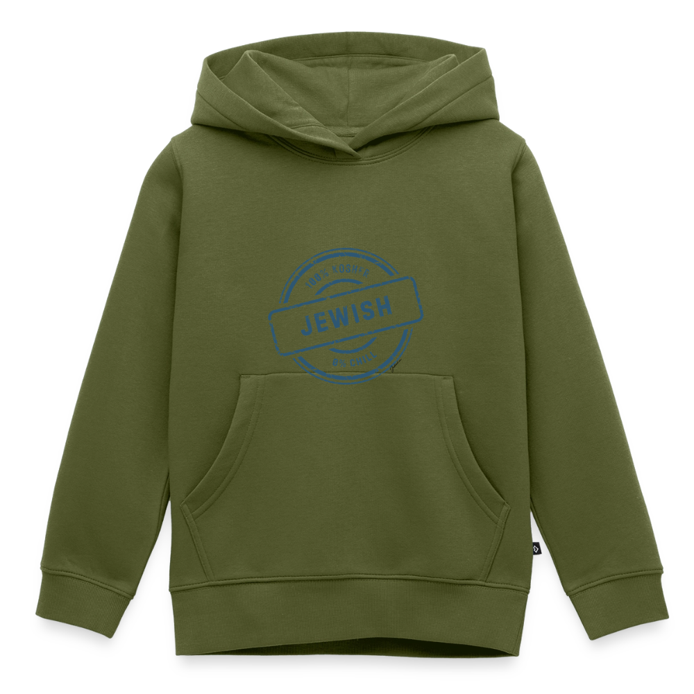 100% Jewish Kids‘ Premium Hoodie - khaki green 