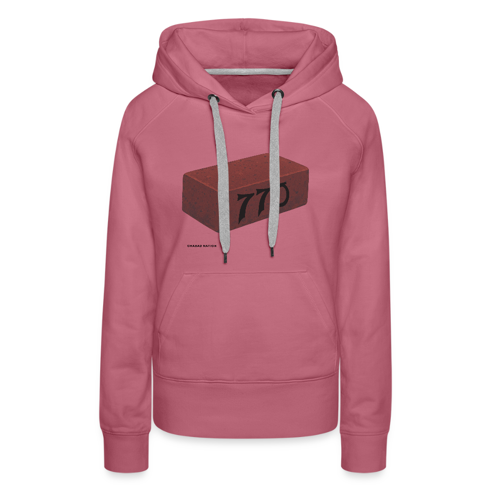 770 Solid Brick Women’s Premium Hoodie - mauve