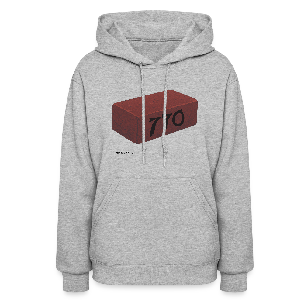 770 Solid Brick Women's Hoodie - heather gray