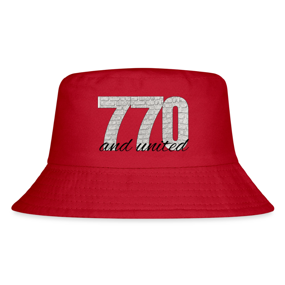 770 And United Kid's Bucket Hat - red