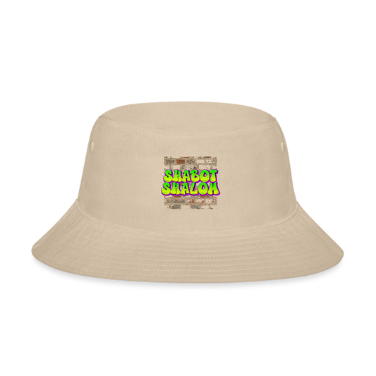 Shabot Shalom Brick 770 Graffiti Bucket Hat - cream