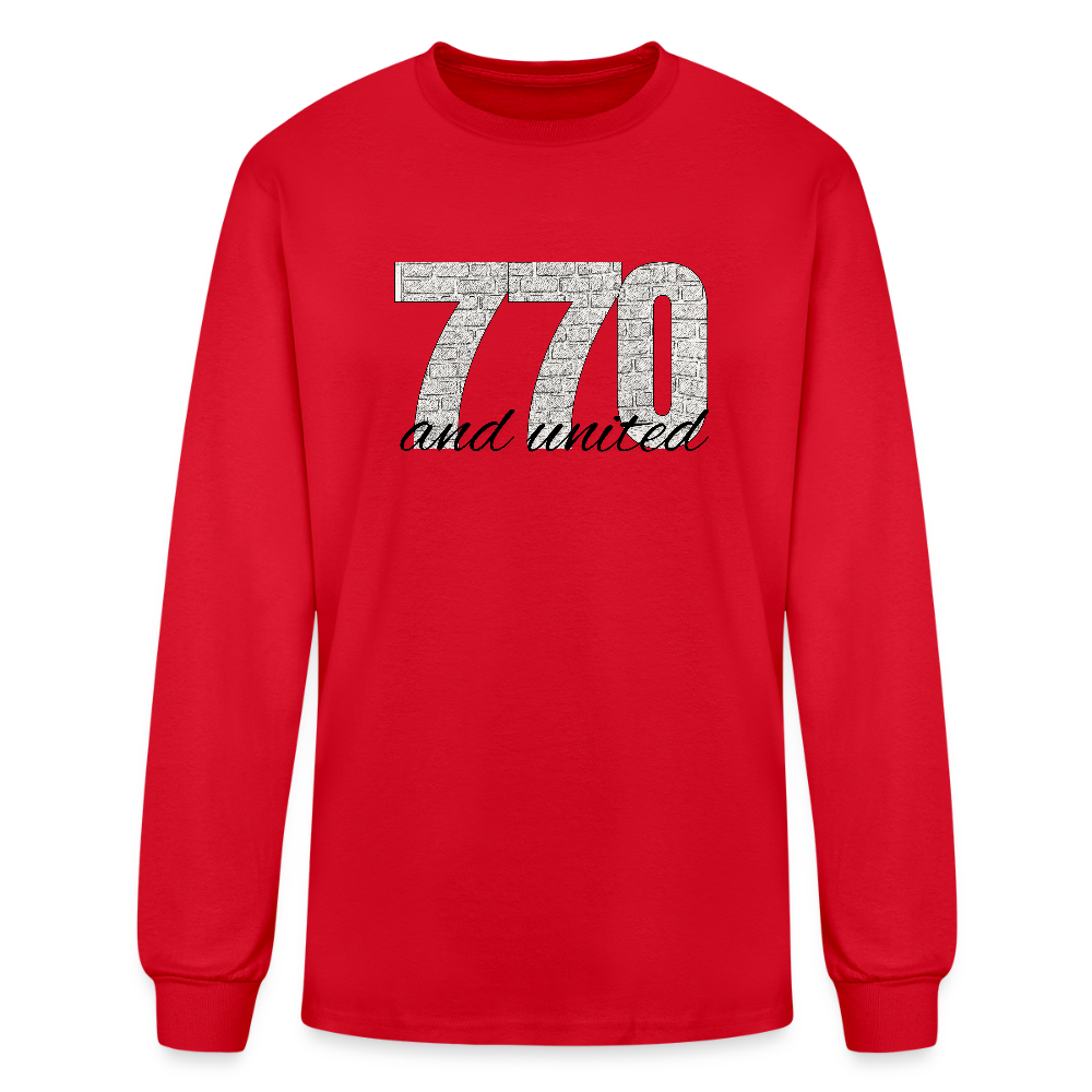 770 And United Men's Long Sleeve T-Shirt - red