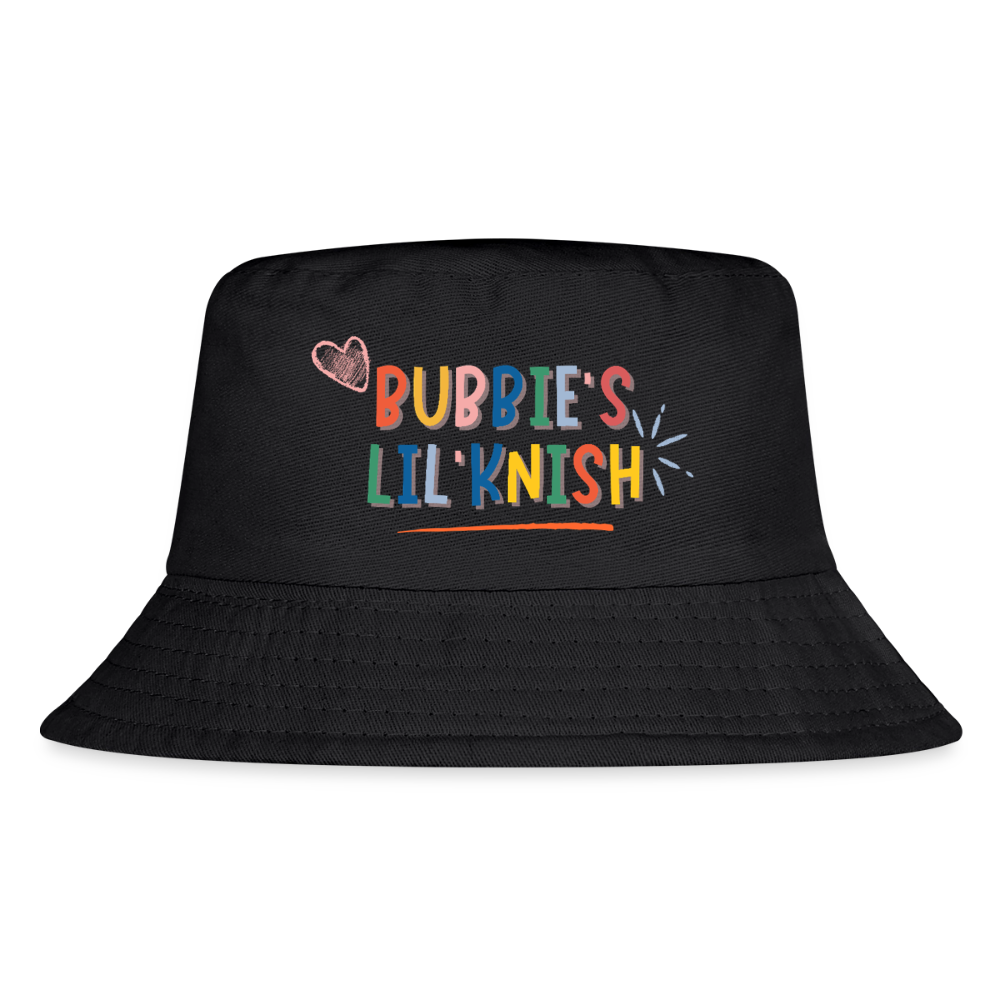 Bubbie's Lil' Knish Kid's Bucket Hat - black