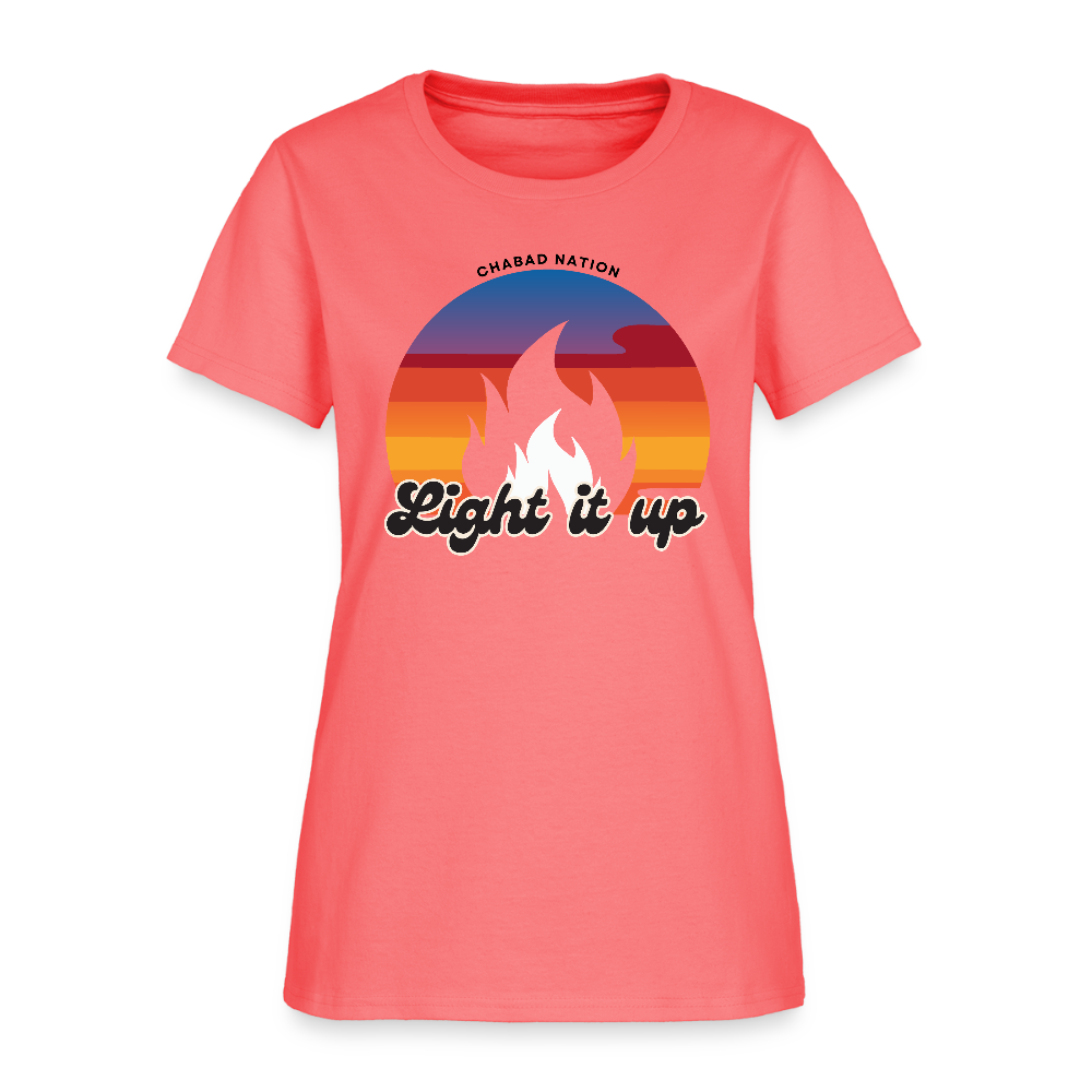 Light It Up Women's T-Shirt - coral